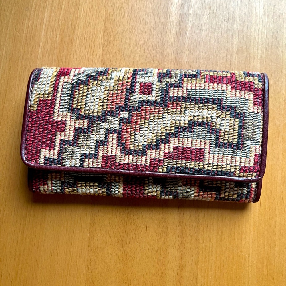 Peruvian Textile and Leather Wallet